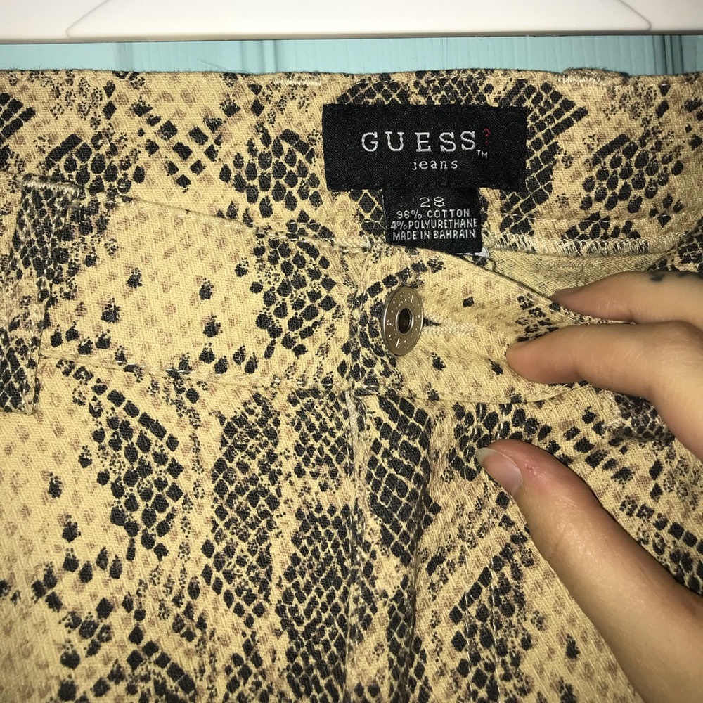 Guess Jeans vintage snakeskin print